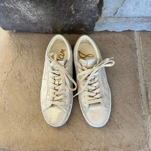 Gold Sam Edelman Sneakers
